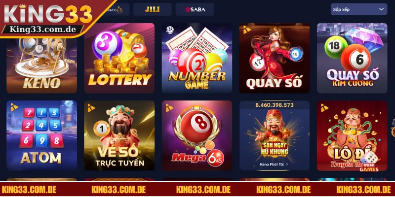 Cung cấp nhiều trò cược hấp dẫn tại sảnh Quay Số KING33