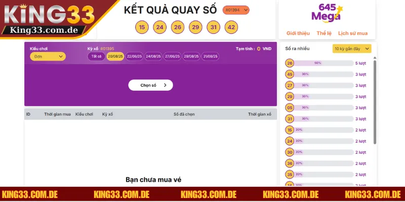 Mega 6/45 trùng càng nhiều số mức thưởng càng tăng thêm