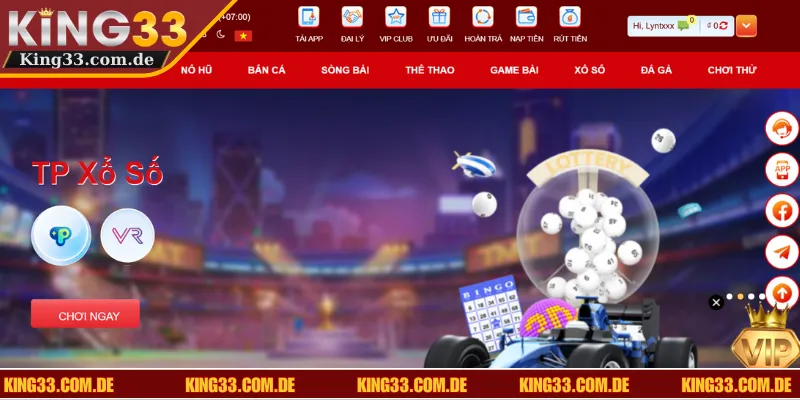 Sảnh Lô Đề KING33 có nhiều tính năng hỗ trợ đặc biệt