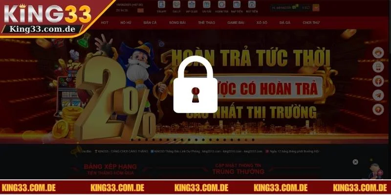 Vì sao tài khoản KING33 bị khóa?